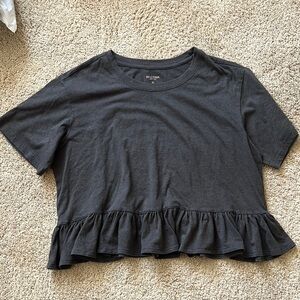 Arizona Jean Company Black Ruffle Hem Kids Top